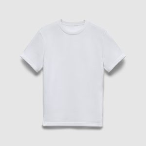 T-Shirt with Ruffle Jacquard Collar